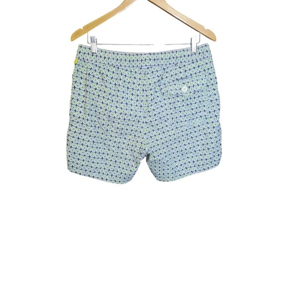 J. Crew Mens 6"  Disco Print Mesh Lined Swim Trunks UPF 50 Protection Size M - Picture 3 of 7